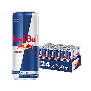 Energético Red Bull Energy Drink Tradicional 250ml Original (24 latas)