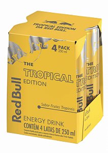 Energético Red Bull Energy Drink Tropical Edition - 250 ml (4 latas)