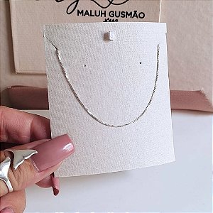 Colar Cadeado Cravejado Com Zircônias Coloridas Banhado em Ródio Branco -  Maluh Gusmao Joias