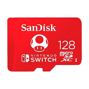 CARTÃO SANDISK SDXC PARA NINTENDO SWITCH 128GB