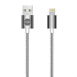 CABO USB LIGHTNING SILVER - METAL ENTRELAÇADO