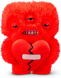 FUGGLER LOVE FUGG RED ANNOYED ALIEN  23 CM