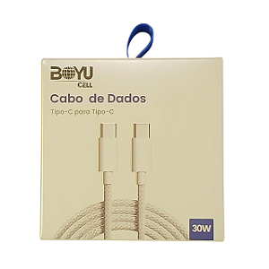 CABO DE DADOS TIPO C PARA TIPO C 30W BOYU CELL