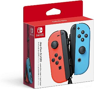 CONTROLE JOY-CON VERMELHO E AZUL