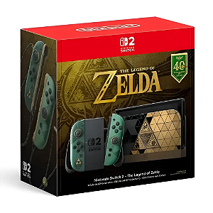 BUNDLE NINTENDO SWITCH 2 + THE LEGEND OF ZELDA – 40TH ANNIVERSARY EDITION