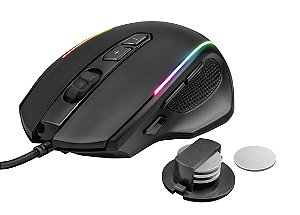 Mouse Gamer RGB GXT 165 Celox 10.000dpi 8 botões Peso Ajustável - Trust
