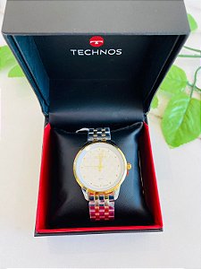 Relógio Technos Dois Bnahos Dourado e Prata
