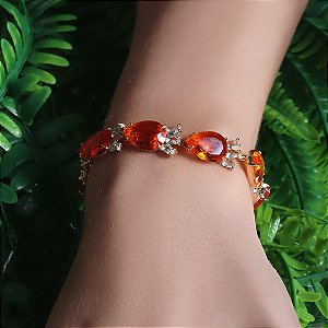 Pulseira Gotas Laranja