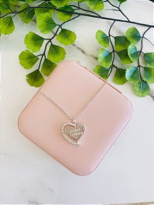 Colar Amor Eterno Ródio Branco