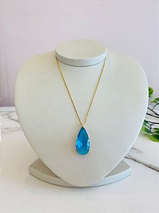 Colar Gota Azul Cris