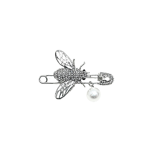 BROCHE ALFINETE ABELHA PÉROLA