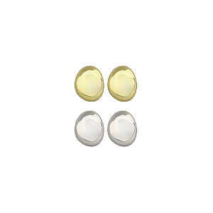 Brinco Oval Prata