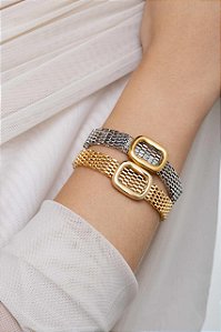 Pulseira Relogio Dourada