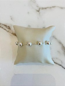 Pulseira Esferas Prata M