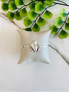 Bracelete Prata Folha