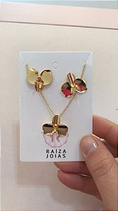 Conjunto Orquídea Dourado P