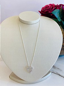 Colar Coração Prata 925