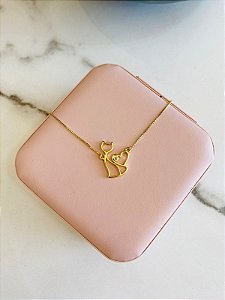 Colar Gatinho Dourado