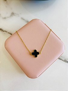 Colar Cleef Preto Esmaltado