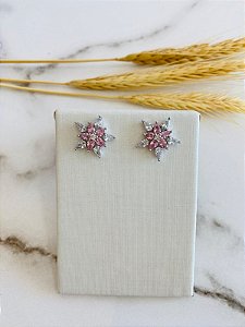 Brinco Flor Prata