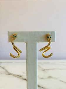 Ear cuff cobra dourdo
