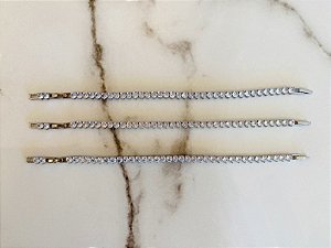 Pulseira Riviera Ponto De Luz Ródio Branco