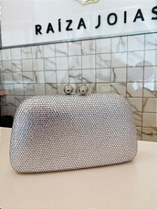 Clutch Prata Pedraria