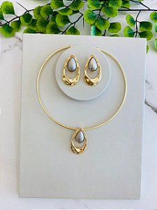 Conjunto Aro Gota Dois Banhos
