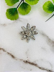 Broche Flor Prata
