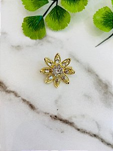 Broche Flor Dourada
