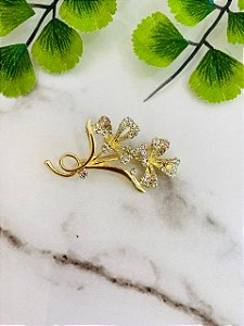 Broche Flores Cristal