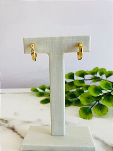 Brinco Argola Lisa E Cravejada