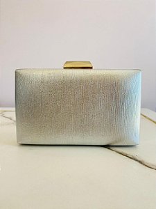 Clutch Listas Prata