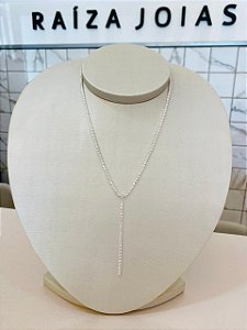 Colar Riviera Gravatinha Prata