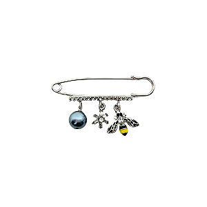 Broche Alfinete Abelinha