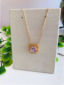 Sol de cristal dourado