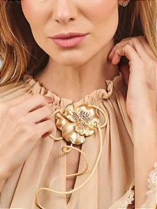 Broche Ímã Flor Viola