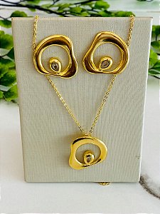 Conjunto Circulo Orgânico Gota Cristal