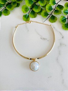 Conjunto Choker Aro pérola