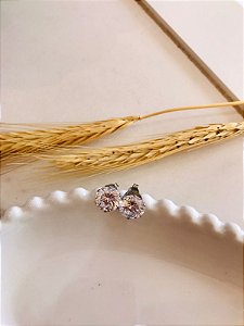 Brinco Ponto De Luz Rodio Branco P