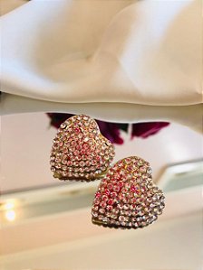 Brinco Coração SS Cristal