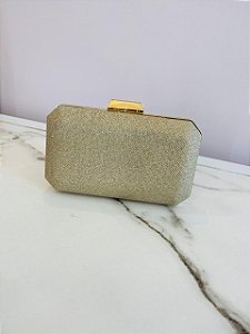 Clutch Retangular Dourada