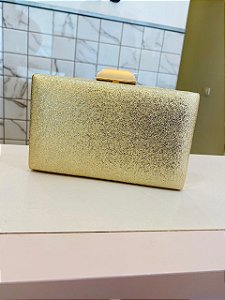 Clutch quadrada Dourada
