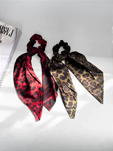 Scrunchie Longo Onça