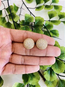 Brinco Cravejado Dourado