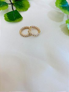 Brinco Cravejado Na Zirconia P