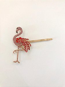 Presilha Flamingo Cravejado Rosa
