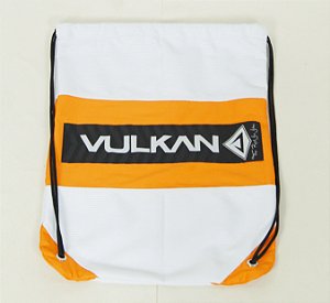 MOCHILA GI BAG VULKAN BRANCA COM LARANJA