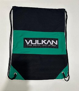 MOCHILA GI BAG VULKAN PRETA COM VERDE