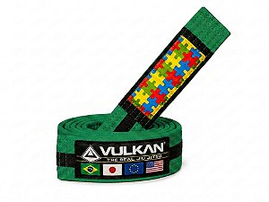 FAIXA VULKAN DE JIU JITSU VERDE COM PRETO TEA